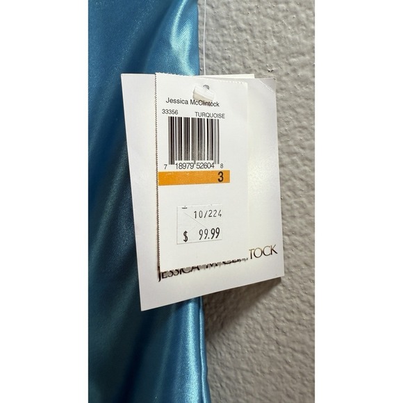 VTG Y2K Jessica McClintock GUNNE SAX Satin Strapless Formal Prom Dress 3 NWT - Picture 5 of 12